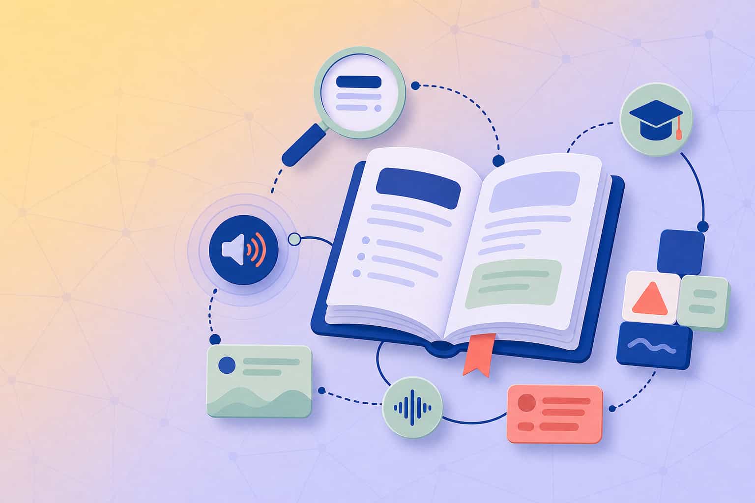 Open reference book connected to search, audio, examples, and learning tools