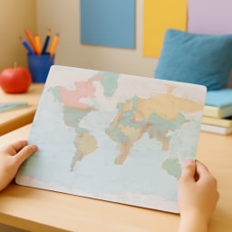 Photo of map