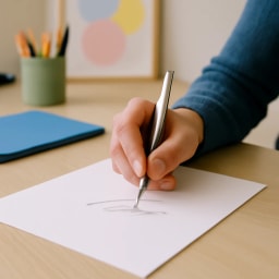 Foto von Unterschrift (Deutsch)
