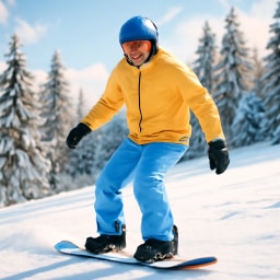 Foto de snowboarding