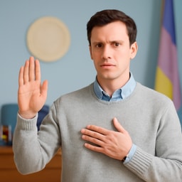 Foto de jurar
