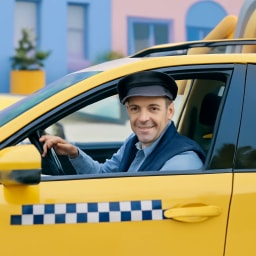 Foto de taxista